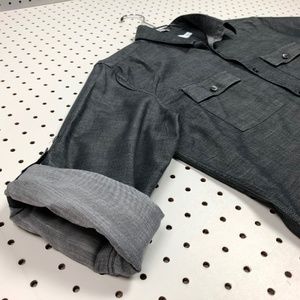 Calvin Klein Men's Slim Fit Military Style Shirt